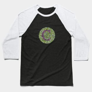 “C” Eye Test Letter Circle Baseball T-Shirt